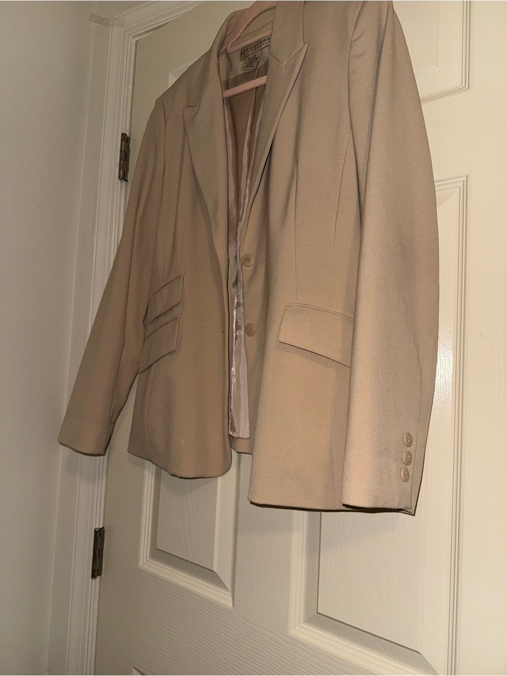 Apostrophe Light Beige Women's Blazer Jacket